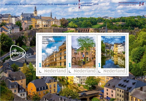 2019 Dutch stamp sheet Luxemburg viaduct